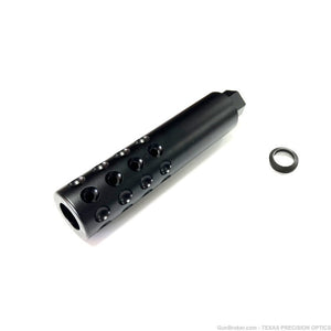 5.5 inch extra long muzzle brake 5/8x24 thread for .308/ 6.5 Creedmoor