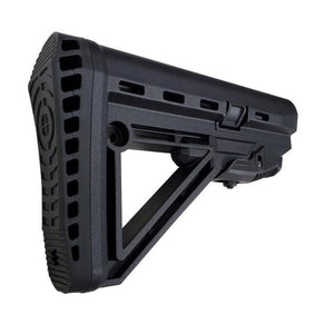 AR15 6-Position Adjustable Carbine Stock with Butt Pad - RUBBER BUTTPAD