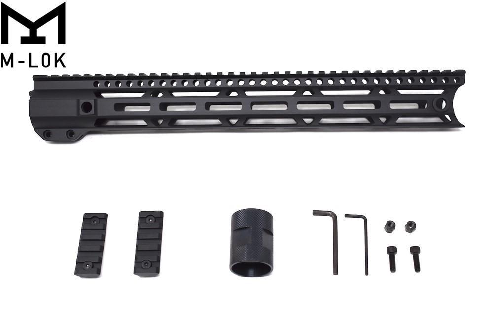 AR15 15'' M-LOK Free Float Handguard rail with Picatinny rail Eclipse ...