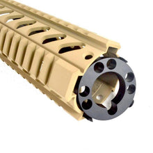 Load image into Gallery viewer, Tan Quad Rail 10&#39;&#39; Free Floating Mid Length Handguard Rail