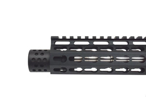 AR-15 1/2x28 Micro Slip Over Shroud with Multi Port Muzzle Brake 223/556/22LR