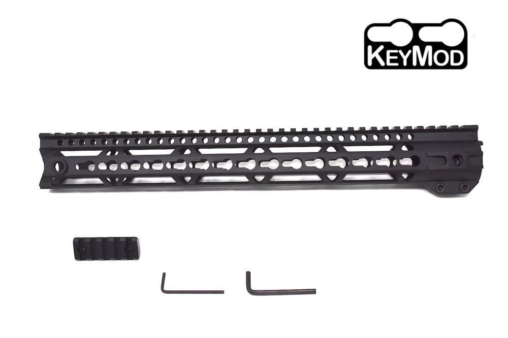 AR15 15'' Keymod Eclipse Free Float Handguard rail with Picatinny rail ...