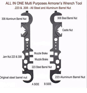 AR15/10 Armorer's Combo Wrench Tool for 223 and 308