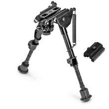 Load image into Gallery viewer, Pivot Tilting Rifle Bipod 6&quot; to 9&quot; Spring Return Hunting Bipod