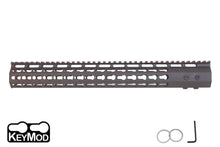 Load image into Gallery viewer, AR15 15&quot; Slim Keymod Handguard Rail One Piece Free Float with 6 Screws