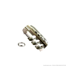 Load image into Gallery viewer, 5/8X24 Stainless Steel Compensator Muzzle Brake W washer U.S Made