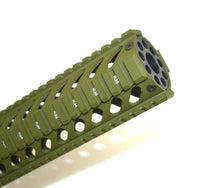 Load image into Gallery viewer, 10&#39;&#39; Green Quad Rail Free Floating Mid Length Handguard Rail