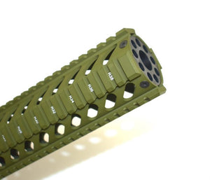 AR15 10'' Green Quad Rail Free Floating Mid Length Handguard Rail
