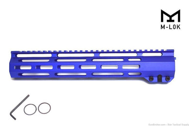 AR15 12'' Blue M-LOK Free Float Handguard