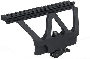AK-47 AK Side Rail Scope Mount 20mm Weaver Black Quick Detachable