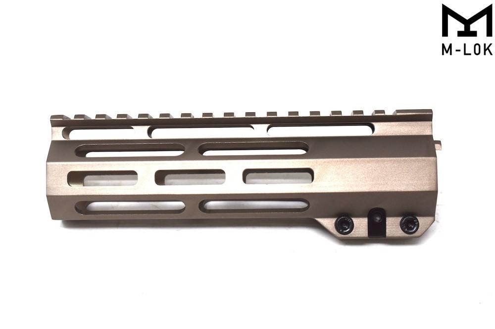 7'' Burnt Bronze M-LOK Free Float Handguard for AR15 pistol