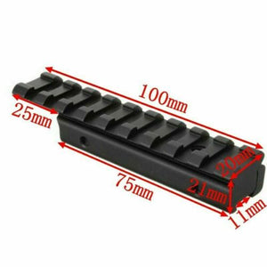 11mm 3/8" Dovetail To 7/8" 20mm Picatinny Rail Adapter Converter